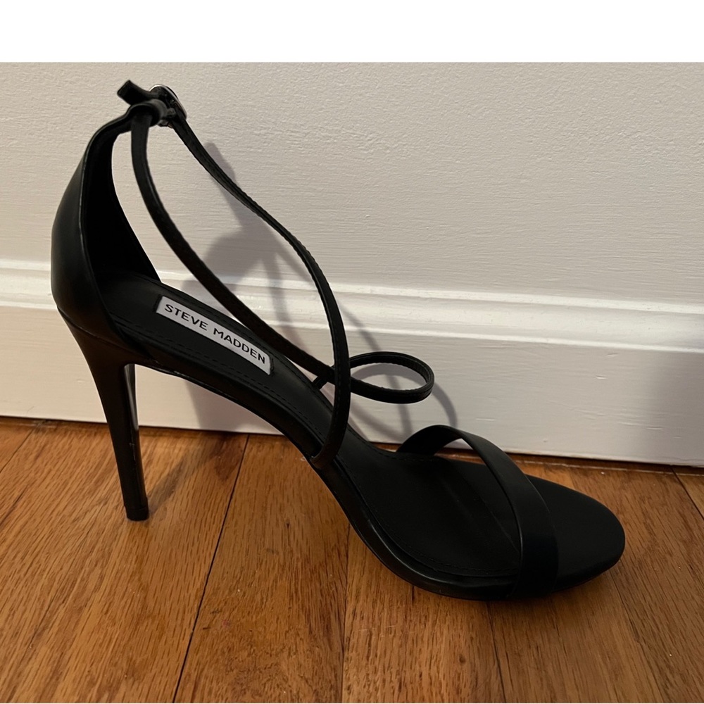 STEVE Madden Feliz Dress Sandal, BLACK , Size 10